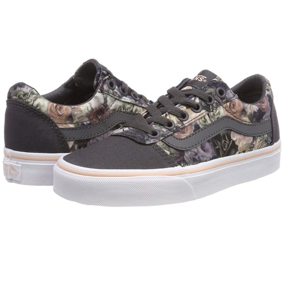 Vans Ward Satin Floral Rose Cloud 